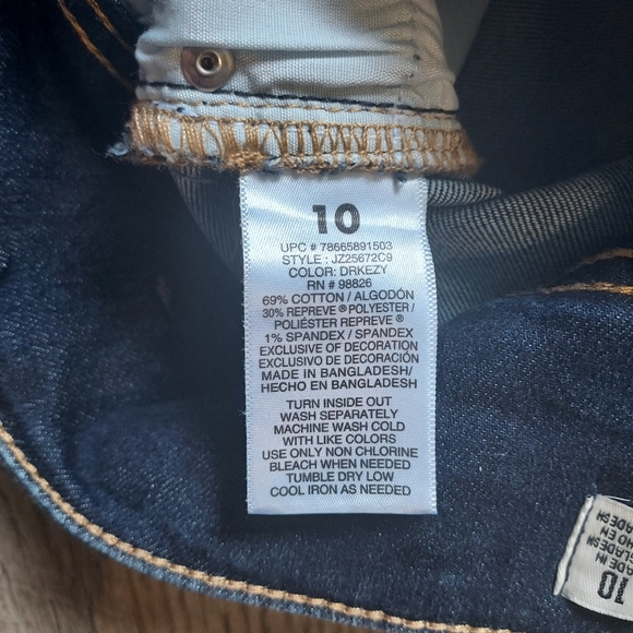 Jordache Girl's triple stack high waisted jean capris - Girl's size 10 - Picture 10 of 14